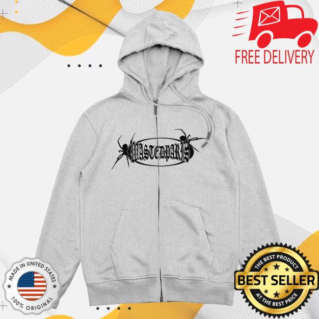 Official Wasted Clothing Wasted Paris Zip Boiler Hooded Sweatshirt Grey