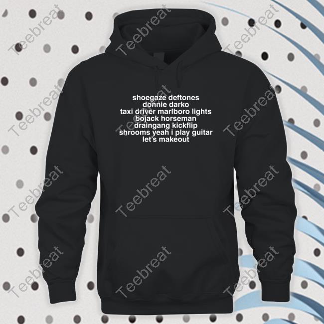 Official Shoegaze Deftones Donnie Darko Taxi Driver Marlboro Lights Bojack Horseman T Shirt