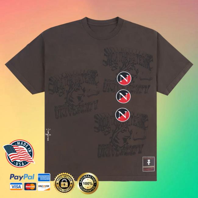 Official Travis Scott Utopia Merch Store CJ X M&N X NORTHEASTERN UNIVERSITY SEAL Shirts Travis Scott Apparel Clothing TravisScott