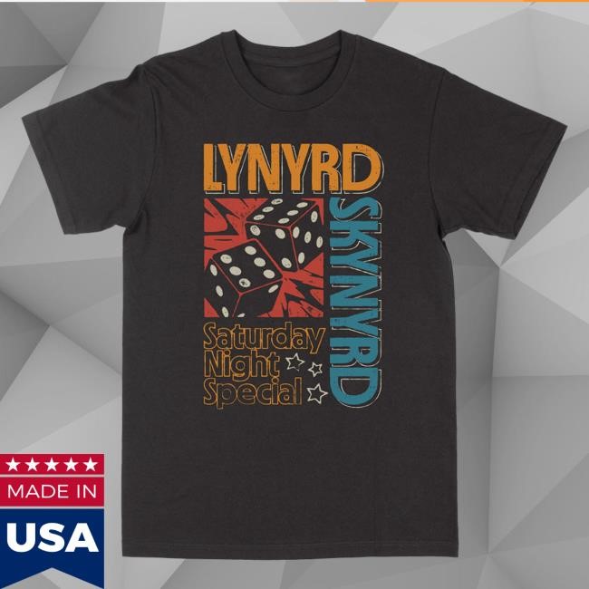 Lynyrd Skynyrd Saturday Night Special Black Dice Shirt – Lynyrd Skynyrd Merch