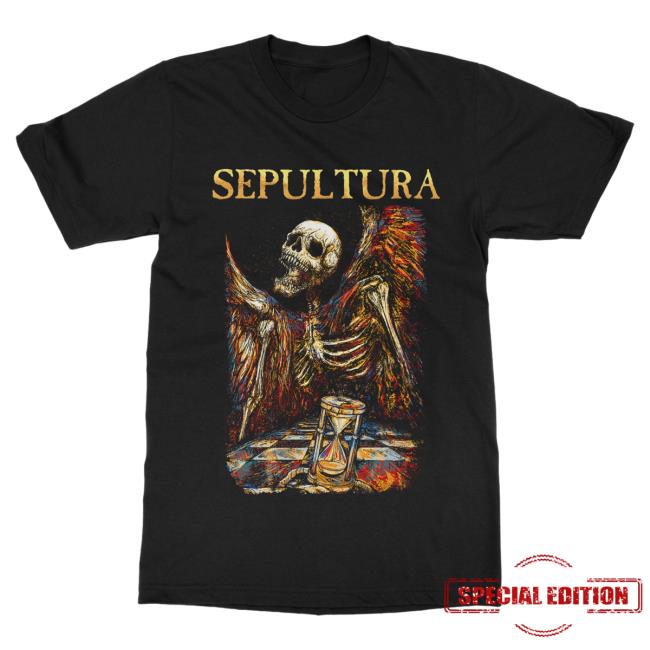 Official Sepultura Merch Store Sepultura Hourglass Shirt New Sepultura Clothing Shop