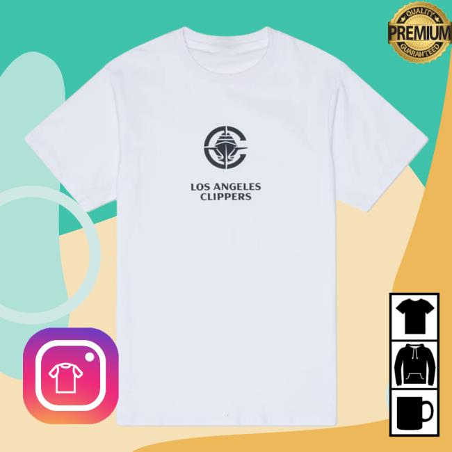 Official LA Clippers LAC Stacked Logo S/s Tee