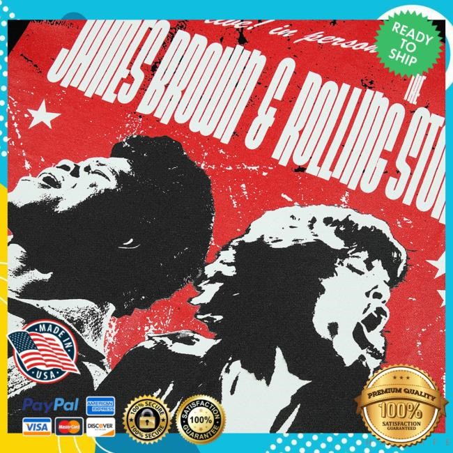 Official James Brown Store Shop James Brown & The Rolling Stones T Shirt