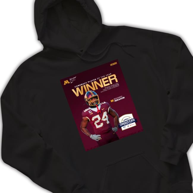 Official Minnesota Golden Gophers Mohamed Ibrahim Comeback Players Of The Year Winner Tee Shirt