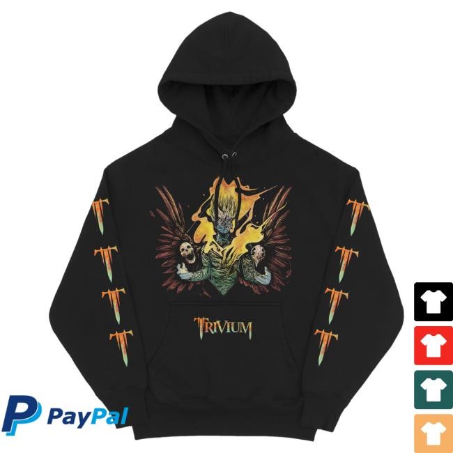 Official Trivium Merch Store Trivium Fire Sword Hooded Sweatshirt