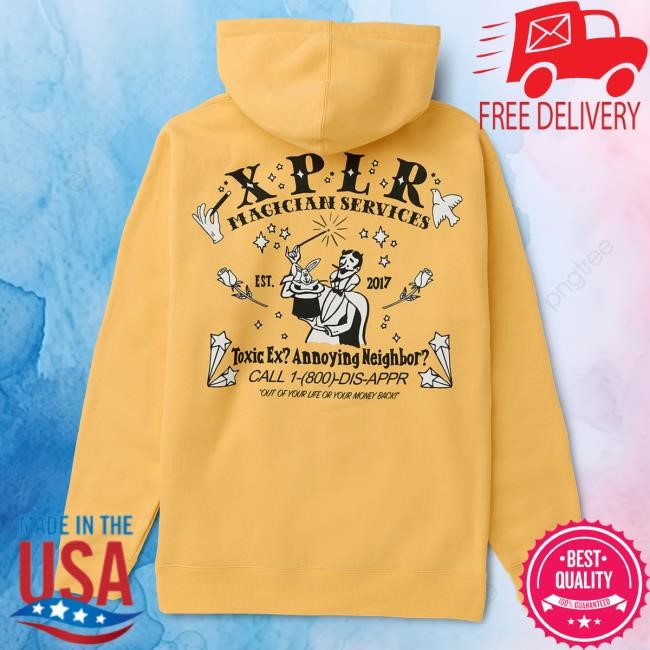 Xplr Sam And Colby Magician Services Black Hoodies