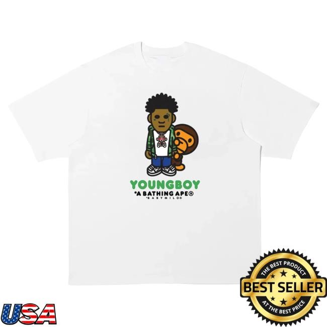 Stage Ready YoungBoy Never Broke Again Bape Milo Tee