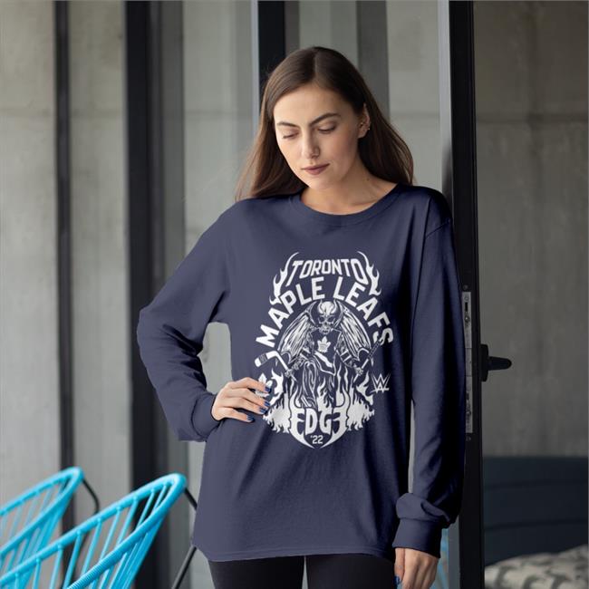 Toronto Maple Leafs And Edge T Shirt Navy