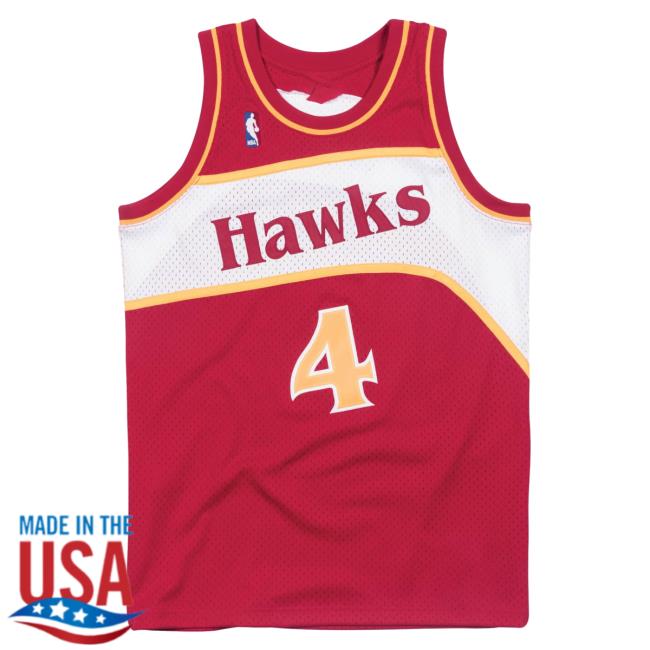 Official Moda3 Mitchell And Ness Hawks Spud Webb '86-87 Road Swingman Jersey Tank Top Shirt