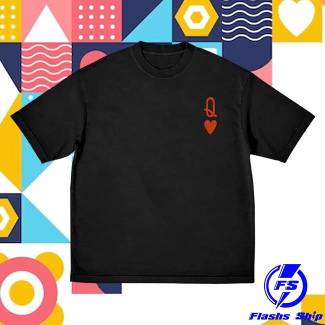 Official Qotsa Merch Store Queens Of The Stone Age Queen Of Hearts Tshirt Qotsa Apparel Shop