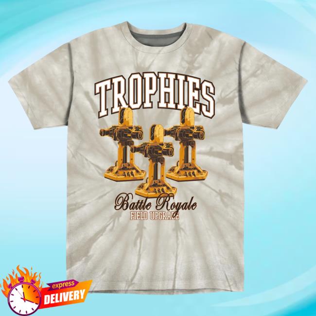 Official Call Of Duty Grey Tie-Dye Trophies Battle Royale Field Upgrade T-Shirt