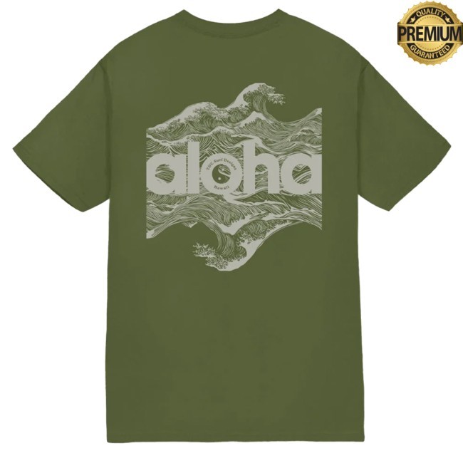 T&C Surf Aloha Waves Jersey Tee Tcsurf New T-Shirt