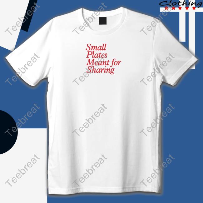 Small Plates Embroidered Tee Shirt
