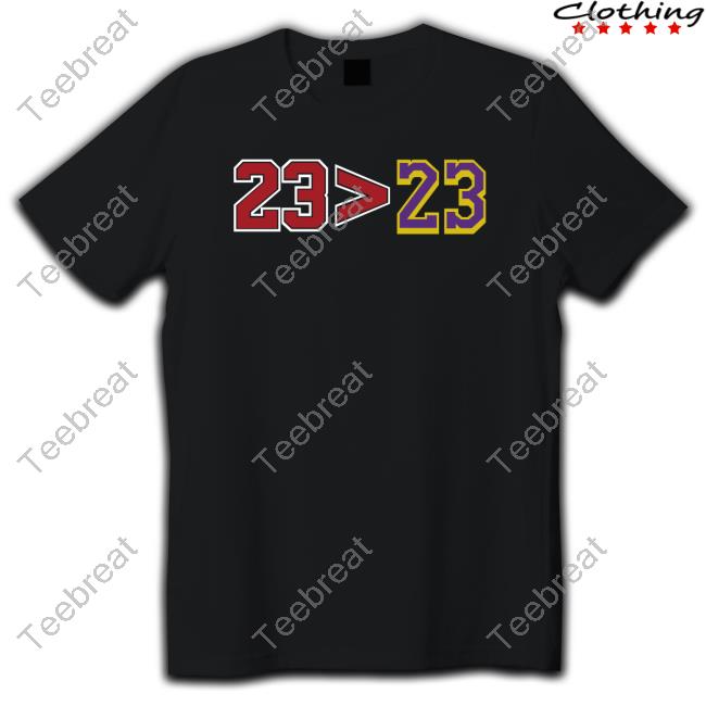 Greater Than 23>23 Shirt