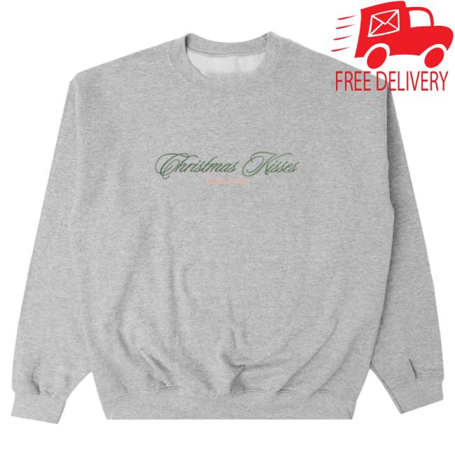 Official Ariana Grande Merch Store Ariana Grande Christmas Kisses Reindeer Pull Over Hoodie Ariana Grande Apparel Clothing Shop ArianaGrande