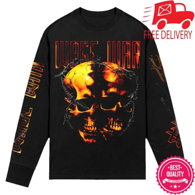 Wage War Skulls Long Sleeve Tee Shirt (Black)