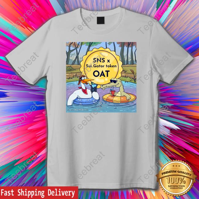 Official Sui Name Service Sns X Sui Gator Token Oat T-Shirt SNSstork