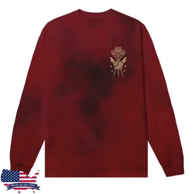 Official Sumerian Records Merch Bad Omens Lovers Red Dye Crewneck