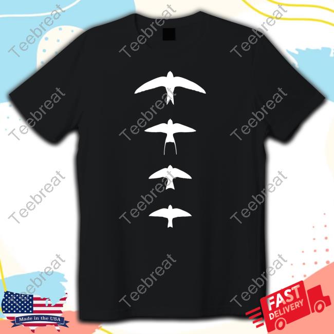 Official Silhouettesclothing Merch UK Hirundines Black T Shirts