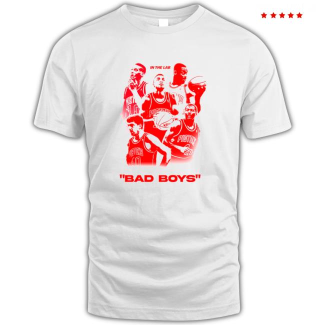 Official The Legends Tee - "Bad Boys" Pistons T-Shirt