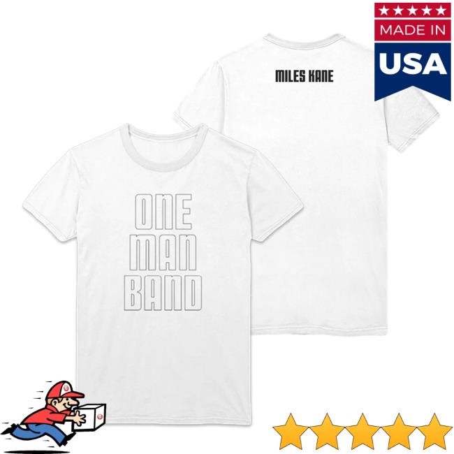 Official Miles Kane Merch One Man Band Short Sleeve Tee Miles Kane