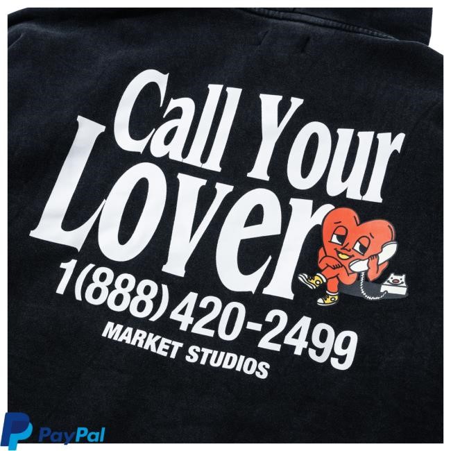 Chinatown Market Call Your Lover Pullover Hoodie Market Studios Merch Store Official