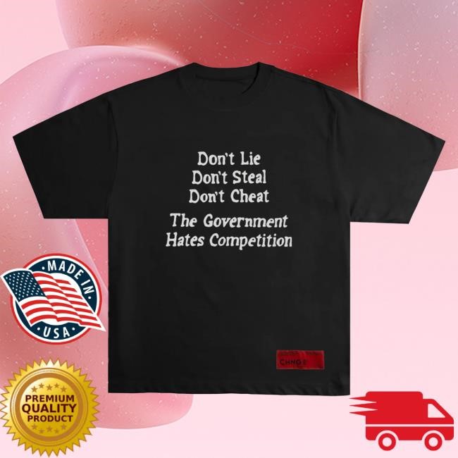 Official Chnge Clothing Store Chnge The Gov't Hates Competition S/S Hot Shirt (Black)