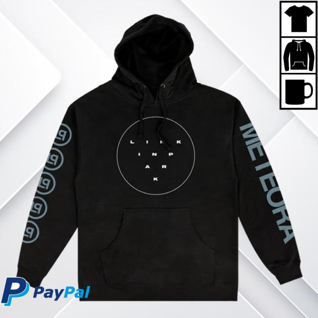 Official Meteora Circle Wall Black Hooded Sweatshirt
