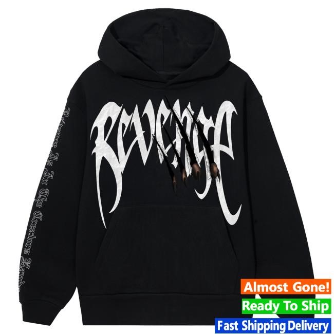 Official City Morgue Merch Revenge X City Morgue Arch Logo Claw Sweater Black/White City Morgue Clothing