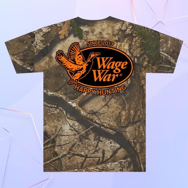 Wage War Happy Hunting Camo Top Shirt (Realtree APX)