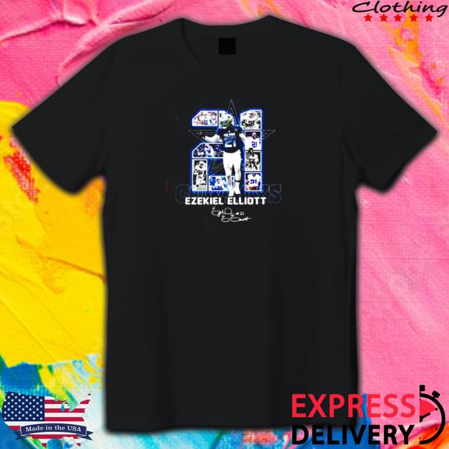 Official 21 Ezekiel Elliott MVP Dallas Cowboys signature TShirts