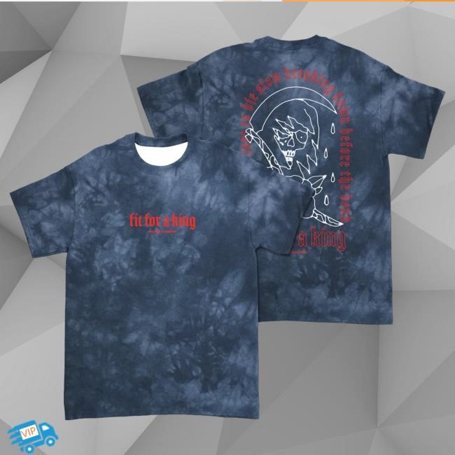 Fit For A King Blue Tie Dye Reaper Shirts
