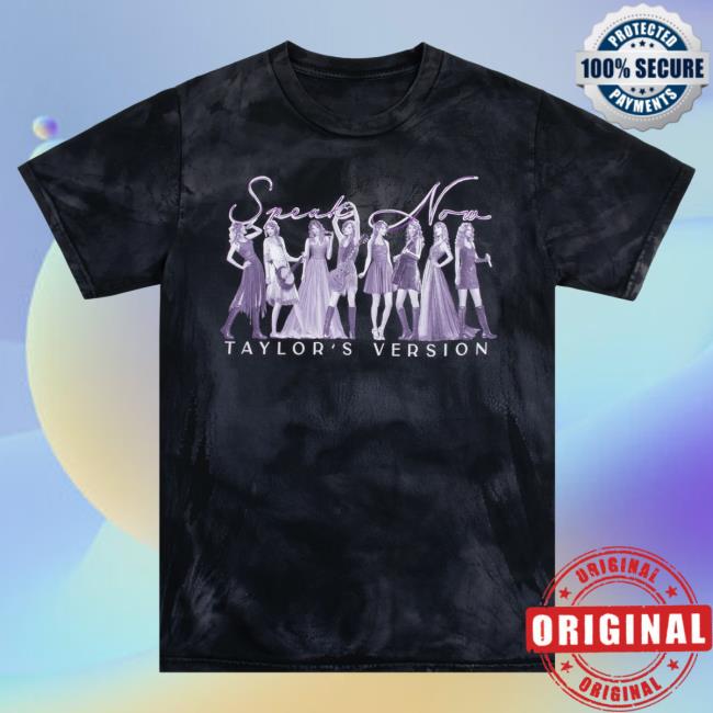Official Spotify Merch Store Taylor Swift Speak Now (Taylor's Version) Eras Tie Dye Popover Shirt TaylorSwift Shop