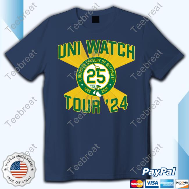 Uni Watch 25th-Anniversary Tour Shirt