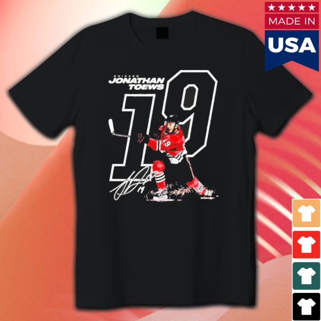 Jonathan Toews 19 Signature Chicago Blackhawks Hoodie