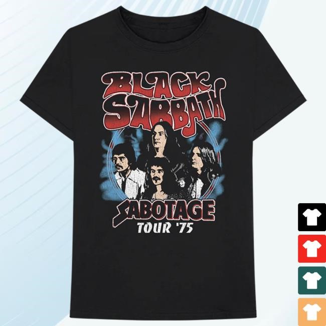 Sabotage ’75 Tour S/S Tee - Black Sabbath Official Store