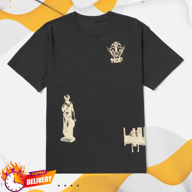 Huf Worldwide Store Shop Huf Loosies Washed T-Shirts Washed Black Hufworldwide