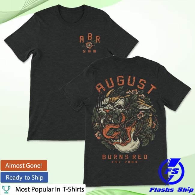 Tigre T Shirt August Burns Red Official Merch Tigre Short Sleeve Tee August Burns Red Official Merch