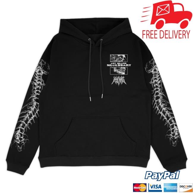 Official Any Means Necessary Are We Even Alive Pullover Hoodie Black