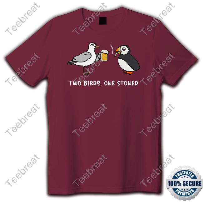 Official Alleverythingdolphin Merch Two Birds One Stoned Tee Shirt