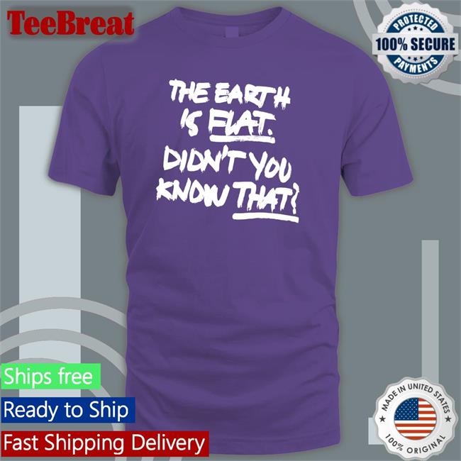Min Yoongi The Earth Is Flat Didn't You Know That Tees