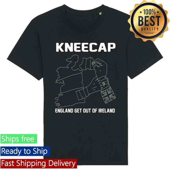 Official Kneecap Merch England get out of Ireland Shirt - Black