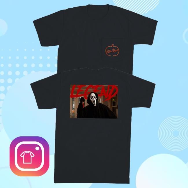 Official Old Row The Ghostface Spooky Legends Pocket Tshirt