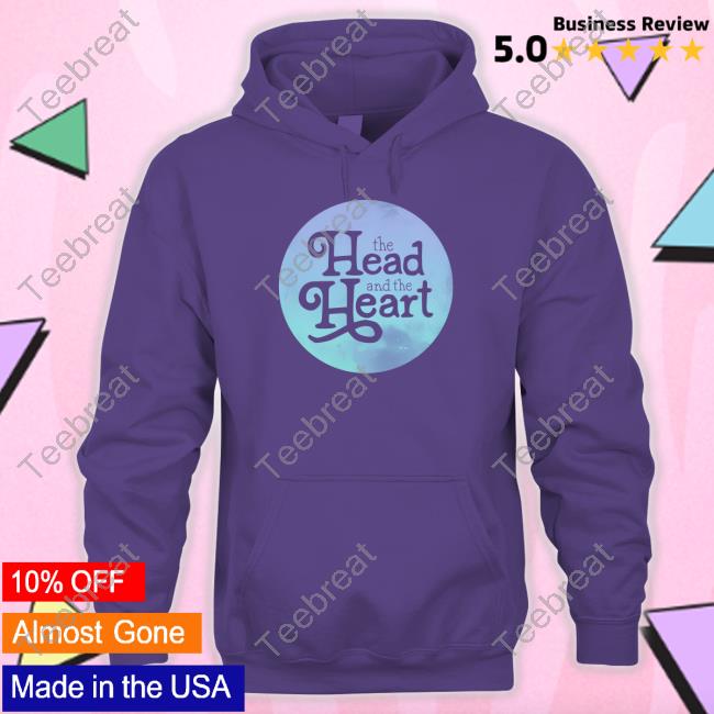 The Head And The Heart Merch Periwinkle Gradient Long Sleeved T Shirt