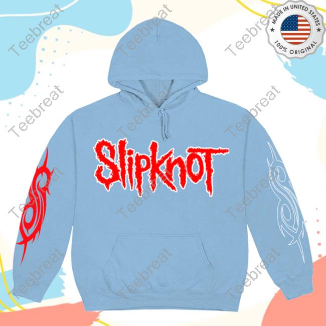 Official Slipknot Apparel Clothing Shop Store Slipknot Logo '22 Tour Blue Sweatshirt Slipknotmerch Merch