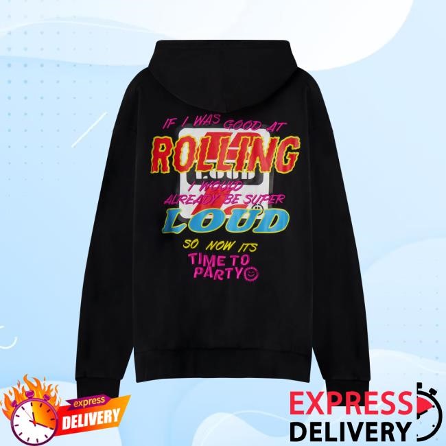 RL Racing Disco Black Long Sleeve Hoodie Rolling Loud Shop