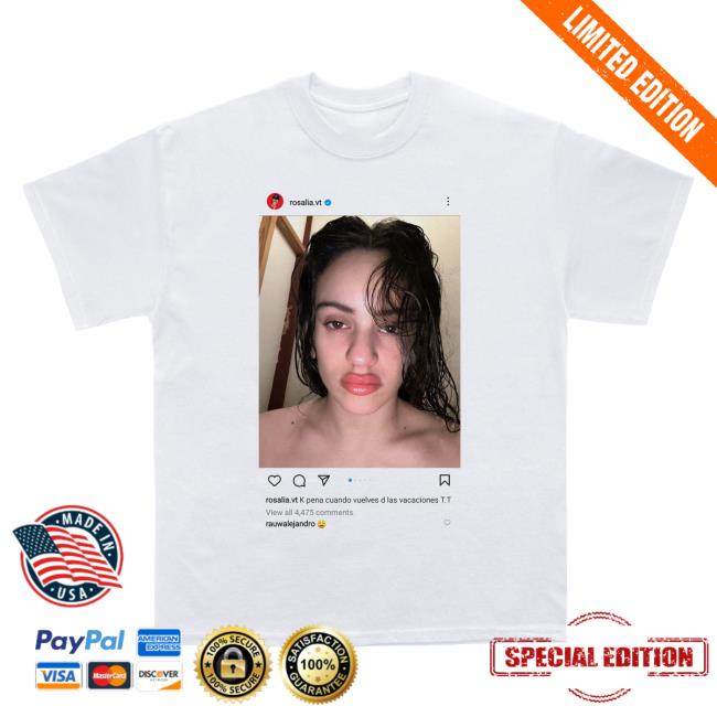 Official Rosalia Store Merch Motomami Instagram Tshirt Rosalia.Vt
