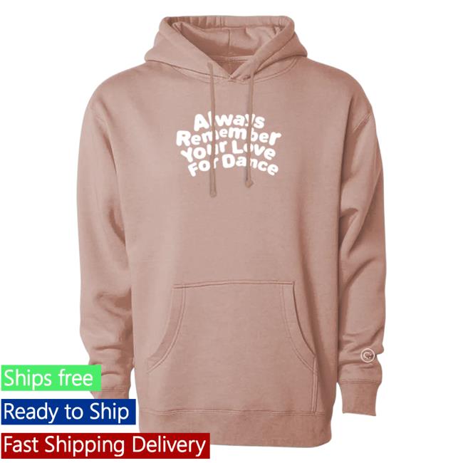 Official Charli D'Amelio Merch Store Charli D'Amelio Always Remember Your Love For Dance Crewneck Sweatshirt Pale Pink Charli D'Amelio Apparel Clothing Shop CharliD'Amelio