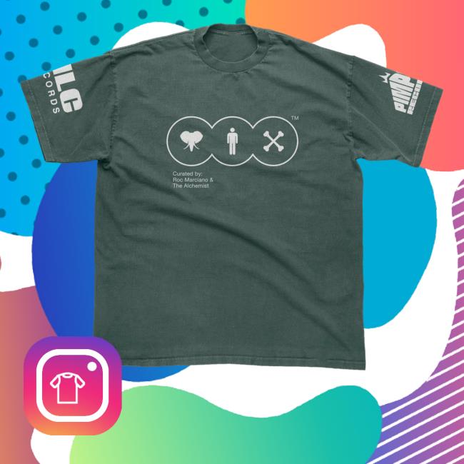 Official Roc Marciano Merch Roc Marciano & The Alchemist Bones Tshirt