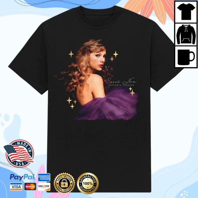 Official Taylor Swift Merch Store Speak Now (Taylor's Version) Black Attractive Shirt TaylorSwift Apparel Clothing Shop